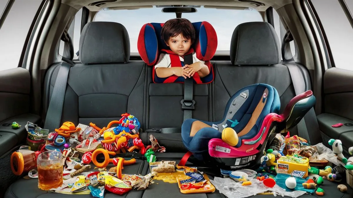 Dítě v autě bez sedačky